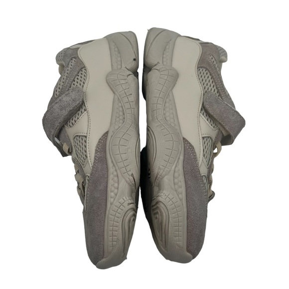 Shoekey Cream Gray Hook And Loop Sneakers Size 34 Big Girl - Picture 6 of 9